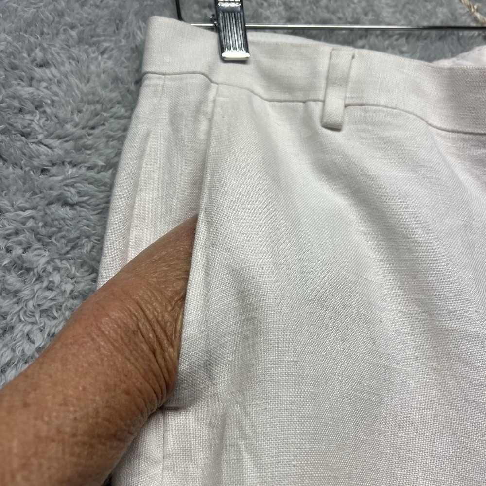 Murano Baird McNutt Linen Pants Mens 33x30 White Cuffed Lined Resort Beach - Picture 6 of 12